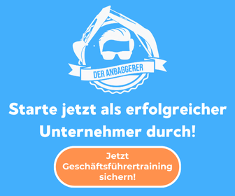 Ad Anzeige im BaggerMagazin für die Firma Digitale-Sichtbarkeit, eine Marketingagentur für Bauunternehmen - Kurs für Unternehmer: das Geschäftsführertraining